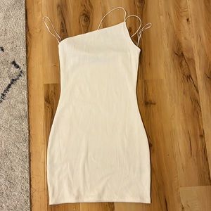 H&M white bodycon mini dress